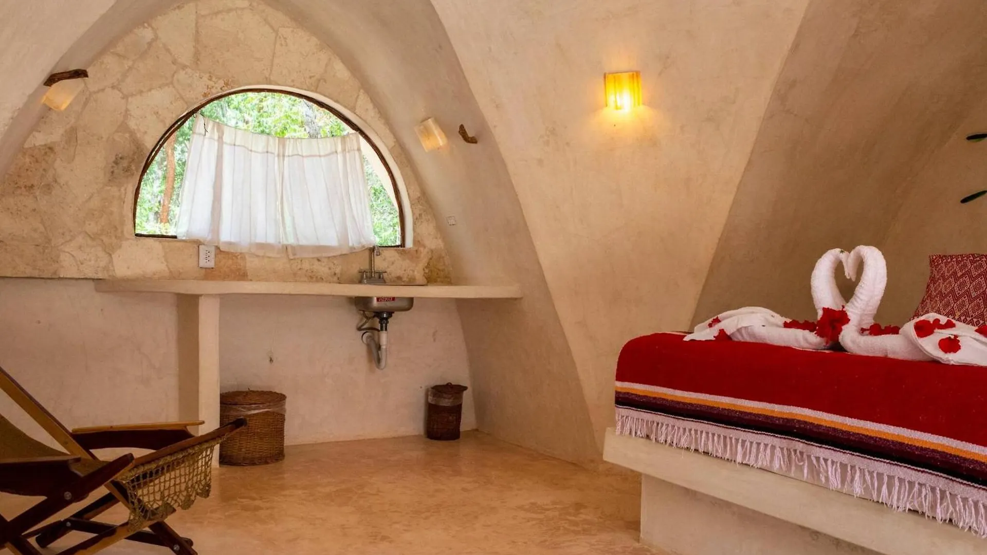 Guest house Room In Lodge - Ecolush Couple Mayan Dome Cenote Bikes Tulum
