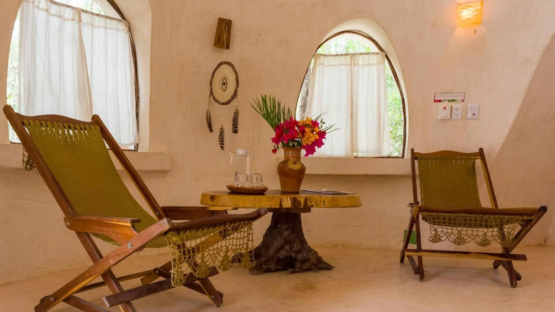 Guest house Room In Lodge - Ecolush Couple Mayan Dome Cenote Bikes Tulum Mexico